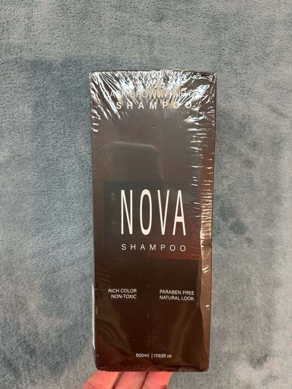 Nova Dark Brown Hair Dye Shampoo 500ml